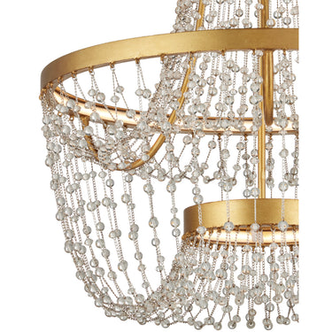 Currey & Company 20.5" x 22" Mademoiselle 2-Light Semi-Flush Mount 1