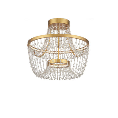 Currey & Company 20.5" x 22" Mademoiselle 2-Light Semi-Flush Mount 2