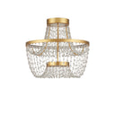 Currey & Company 20.5" x 22" Mademoiselle 2-Light Semi-Flush Mount 4