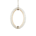 Currey & Company 20" Arietta White Orb 4-Light Mother of Pearl Chandelier 4