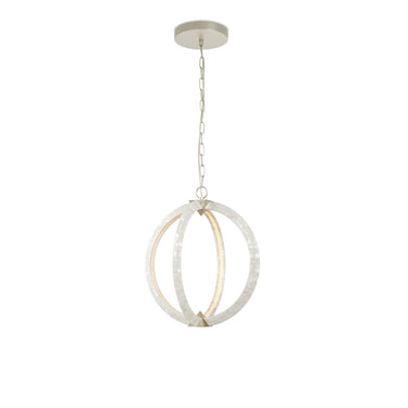 Currey & Company 20" Arietta White Orb 4-Light Mother of Pearl Chandelier 5