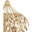 Currey & Company 20" Maypan 6-Light Coco Shell Pendant 2