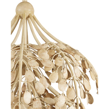 Currey & Company 20" Maypan 6-Light Coco Shell Pendant 2
