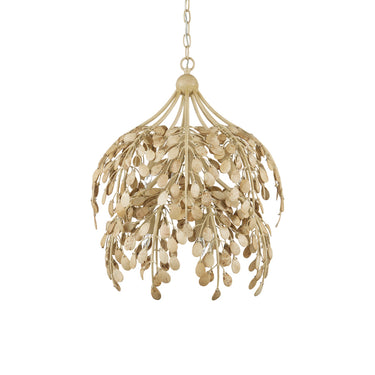 Currey & Company 20" Maypan 6-Light Coco Shell Pendant 3