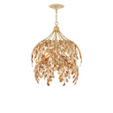 Currey & Company 20" Maypan 6-Light Coco Shell Pendant 4
