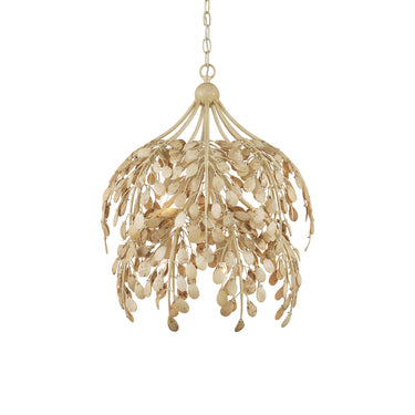 Currey & Company 20" Maypan 6-Light Coco Shell Pendant 