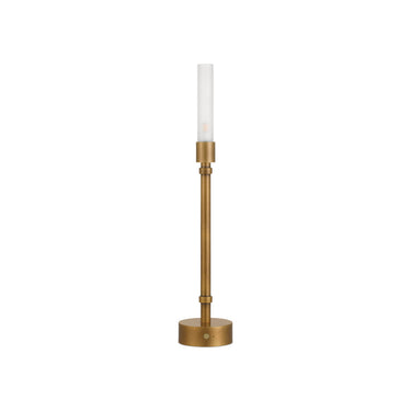 Currey & Company 20" Paseo Brass Cordless Table Lamp 3