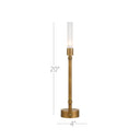 Currey & Company 20" Paseo Brass Cordless Table Lamp 6