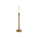 Currey & Company 20" Paseo Brass Cordless Table Lamp 