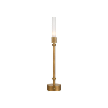 Currey & Company 20" Paseo Brass Cordless Table Lamp 