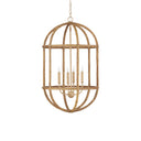 Currey & Company 21.25" Charrette 4-Light Rattan Lantern 3