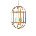 Currey & Company 21.25" Charrette 4-Light Rattan Lantern 
