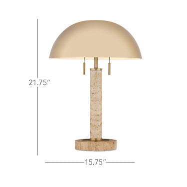 Currey & Company 21.75" Miles 2-Light Table Lamp 6