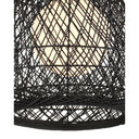 Currey & Company 21.75" Osbert Black 1-Light Twine Pendant 2