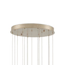 Currey & Company 21" Posh Round 15-Light 3-D Printed Porcelain Pendant 4