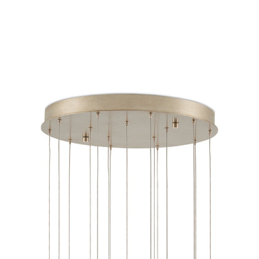 Currey & Company 21" Posh Round 15-Light 3-D Printed Porcelain Pendant 4