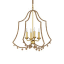Currey & Company 22.25" Nimes 4-Light Lampakanay Rope Chandelier 3