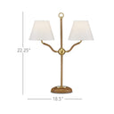 Currey & Company 22.25" Sirocco 2-Light Desk Lamp 5
