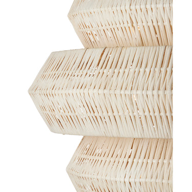 Currey & Company 22.5" Antibes Small White 3-Light Chandelier 1