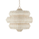 Currey & Company 22.5" Antibes Small White 3-Light Chandelier 3