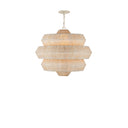 Currey & Company 22.5" Antibes Small White 3-Light Chandelier 4