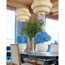Currey & Company 22.5" Antibes Small White 3-Light Chandelier 7