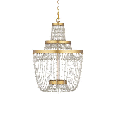 Currey & Company 22" Mademoiselle Medium 3-Light Chandelier 4