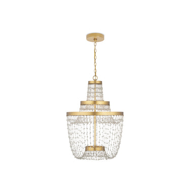 Currey & Company 22" Mademoiselle Medium 3-Light Chandelier 6
