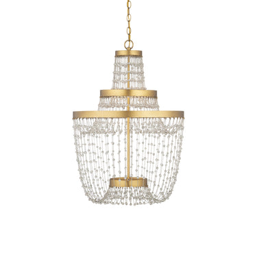 Currey & Company 22" Mademoiselle Medium 3-Light Chandelier 