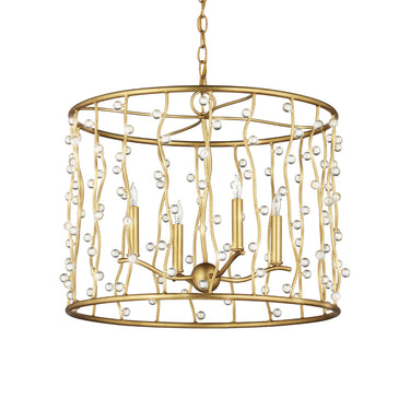 Currey & Company 23.5" Adagio 4-Light Crystal Chandelier 4