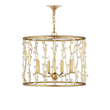 Currey & Company 23.5" Adagio 4-Light Crystal Chandelier 5