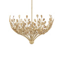 Currey & Company 23.5" Maypan 4-Light Coco Shell Chandelier 4