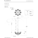 Currey & Company 23.5" Maypan 4-Light Coco Shell Chandelier 7