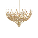 Currey & Company 23.5" Maypan 4-Light Coco Shell Chandelier 