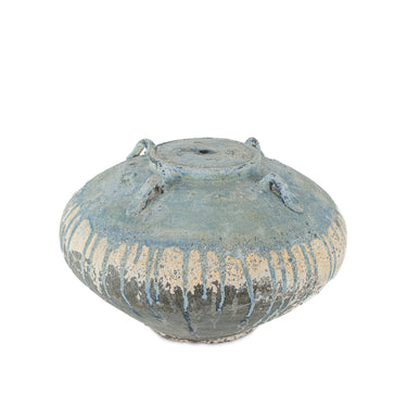 Currey & Company 23" Catania Antique Blue Drip Table Lamp 10