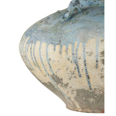 Currey & Company 23" Catania Antique Blue Drip Table Lamp 1