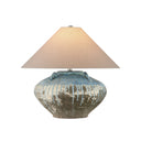 Currey & Company 23" Catania Antique Blue Drip Table Lamp 3