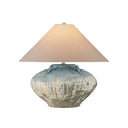 Currey & Company 23" Catania Antique Blue Drip Table Lamp 