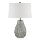 Currey & Company 24" Fidella Black White Table Lamp 3