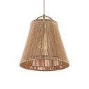 Currey & Company 24" Parnell Medium White 1-Light Pendant 10