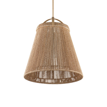 Currey & Company 24" Parnell Medium White 1-Light Pendant 12