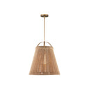 Currey & Company 24" Parnell Medium White 1-Light Pendant 13