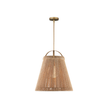 Currey & Company 24" Parnell Medium White 1-Light Pendant 13