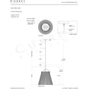 Currey & Company 24" Parnell Medium White 1-Light Pendant 14