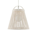 Currey & Company 24" Parnell Medium White 1-Light Pendant 3