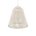 Currey & Company 24" Parnell Medium White 1-Light Pendant 4