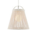 Currey & Company 24" Parnell Medium White 1-Light Pendant 