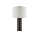 Currey & Company 25.0" Vespera Brown Marble Table Lamp 3