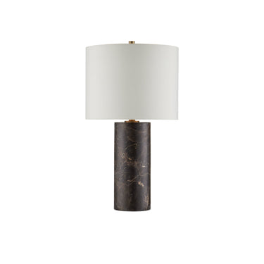 Currey & Company 25.0" Vespera Brown Marble Table Lamp 3