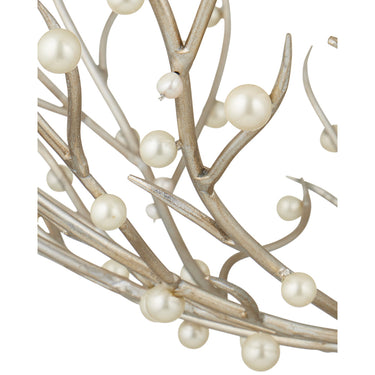 Currey & Company 25.5" Shinju Pearl Orb 6-Light Chandelier 1